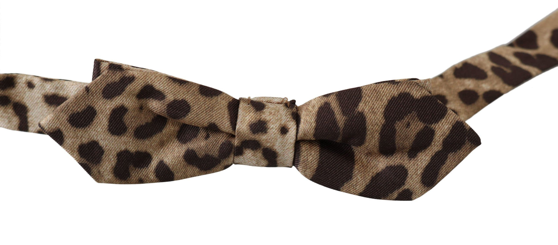 Exquisite Silk Leopard Print Bow Tie