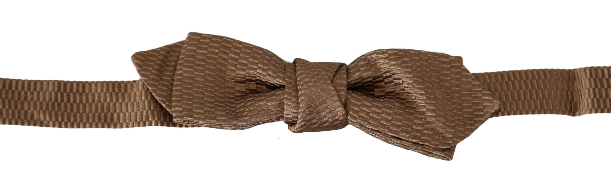 Elegant Brown Gold Bow Tie