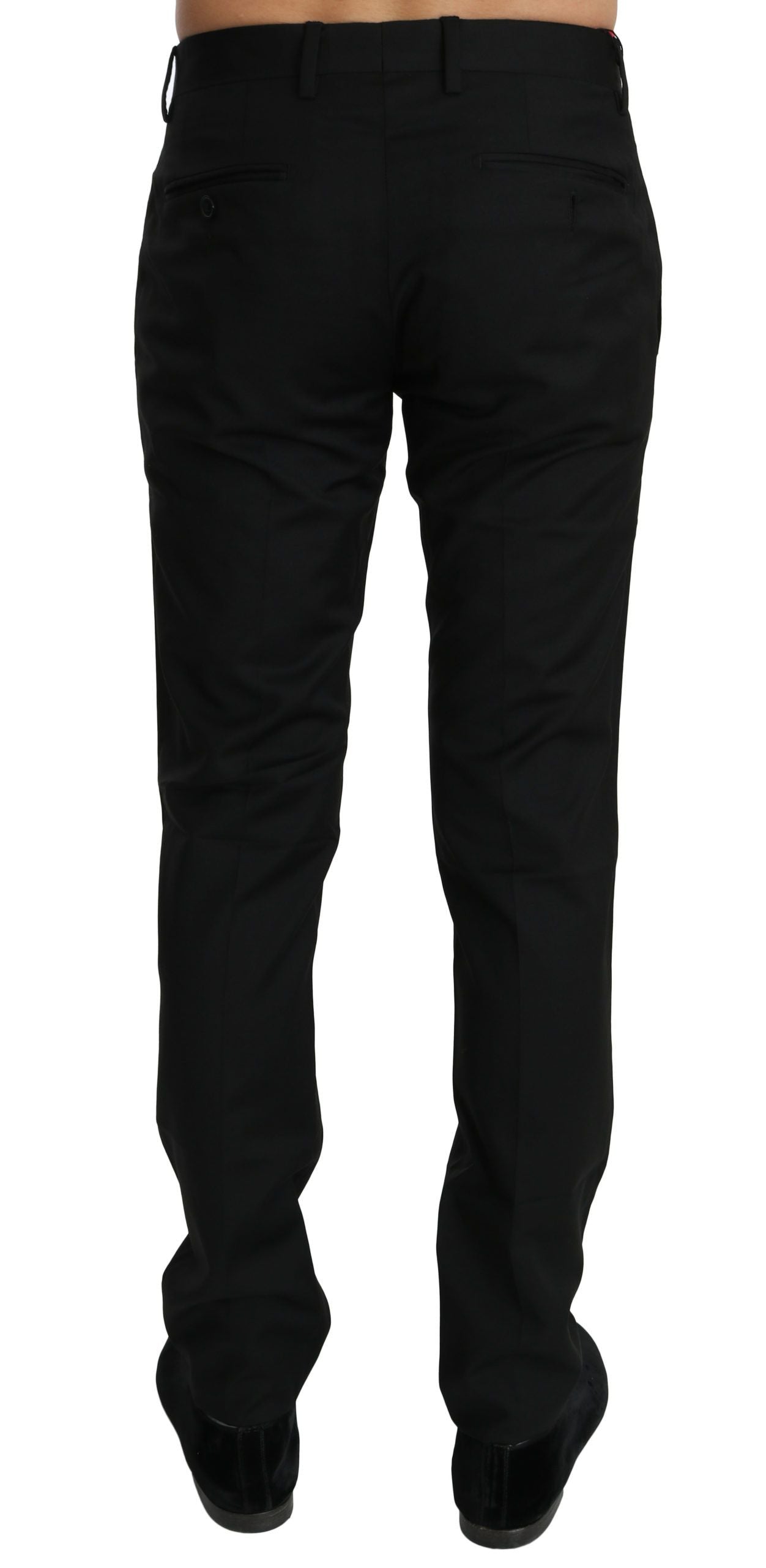 Elegant Black Wool Dress Pants