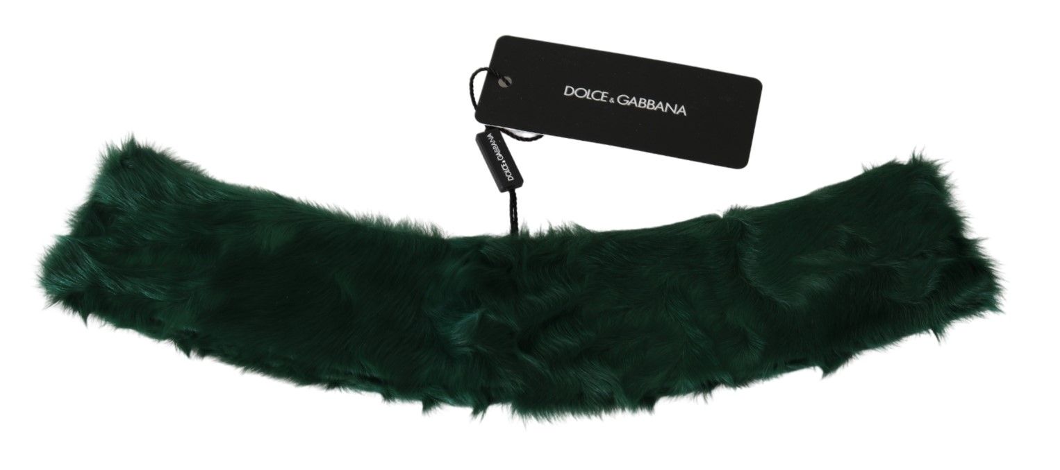 Luxurious Green Lambskin Scarf for Women