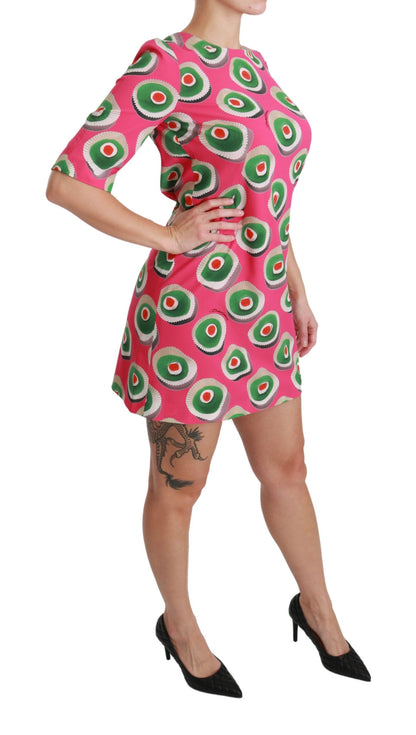 Pink Sicily Cupcake Shift Mini Dress