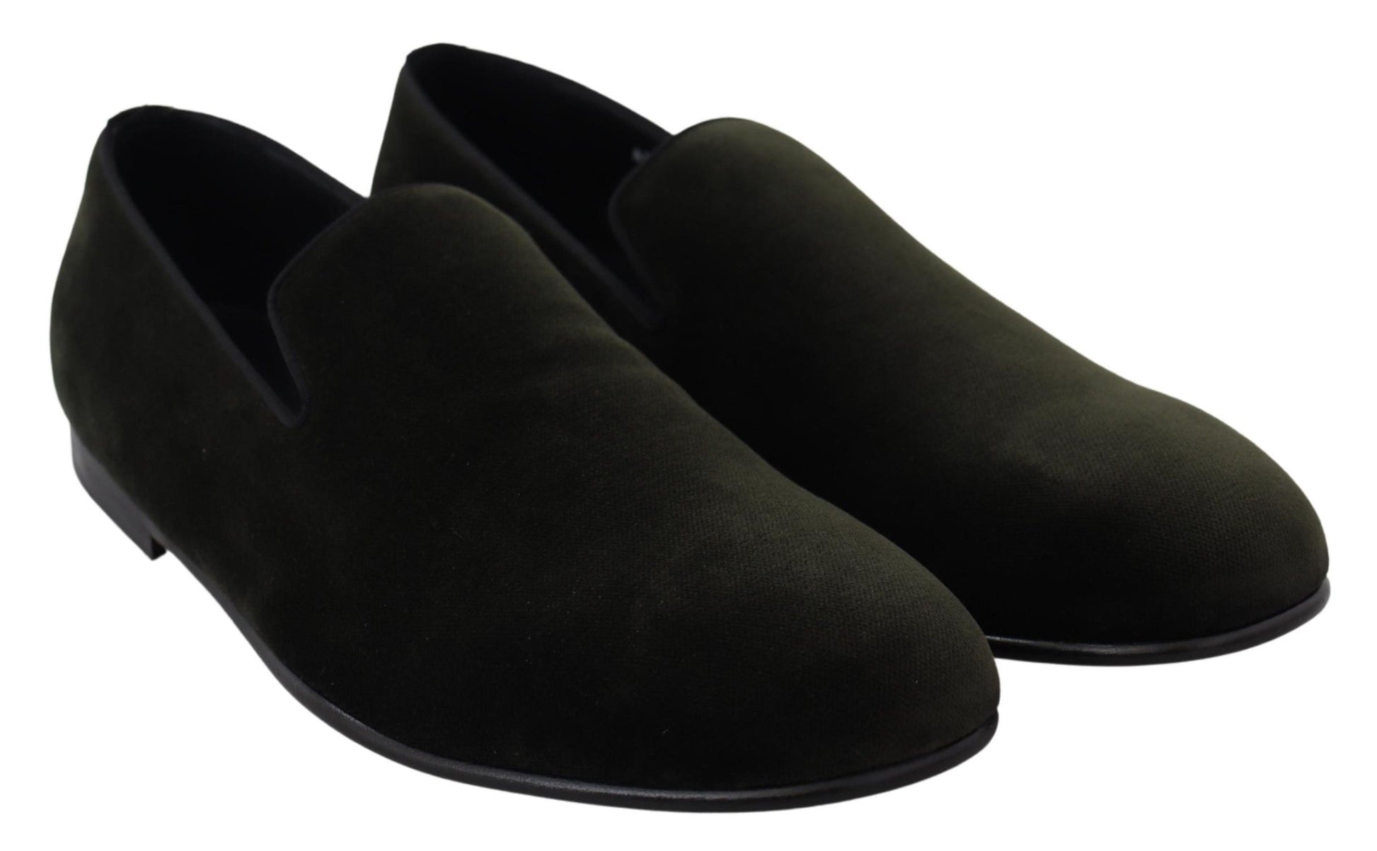 Elegant Green Velvet Loafers