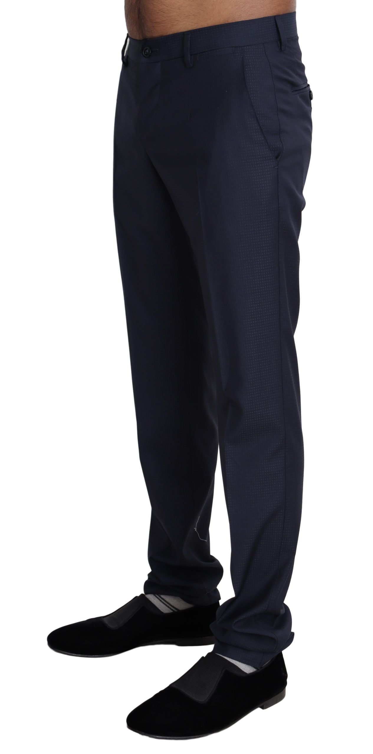 Elegant Slim Fit Wool Blend Dress Pants