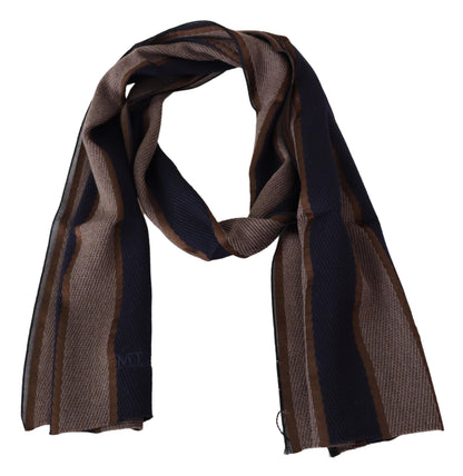 Elegant Striped Wool Scarf