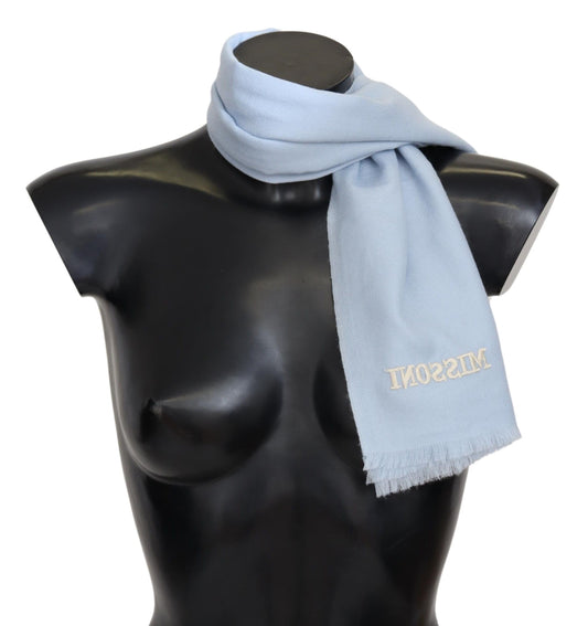 Luxurious Cashmere Scarf with Logo Embroidery