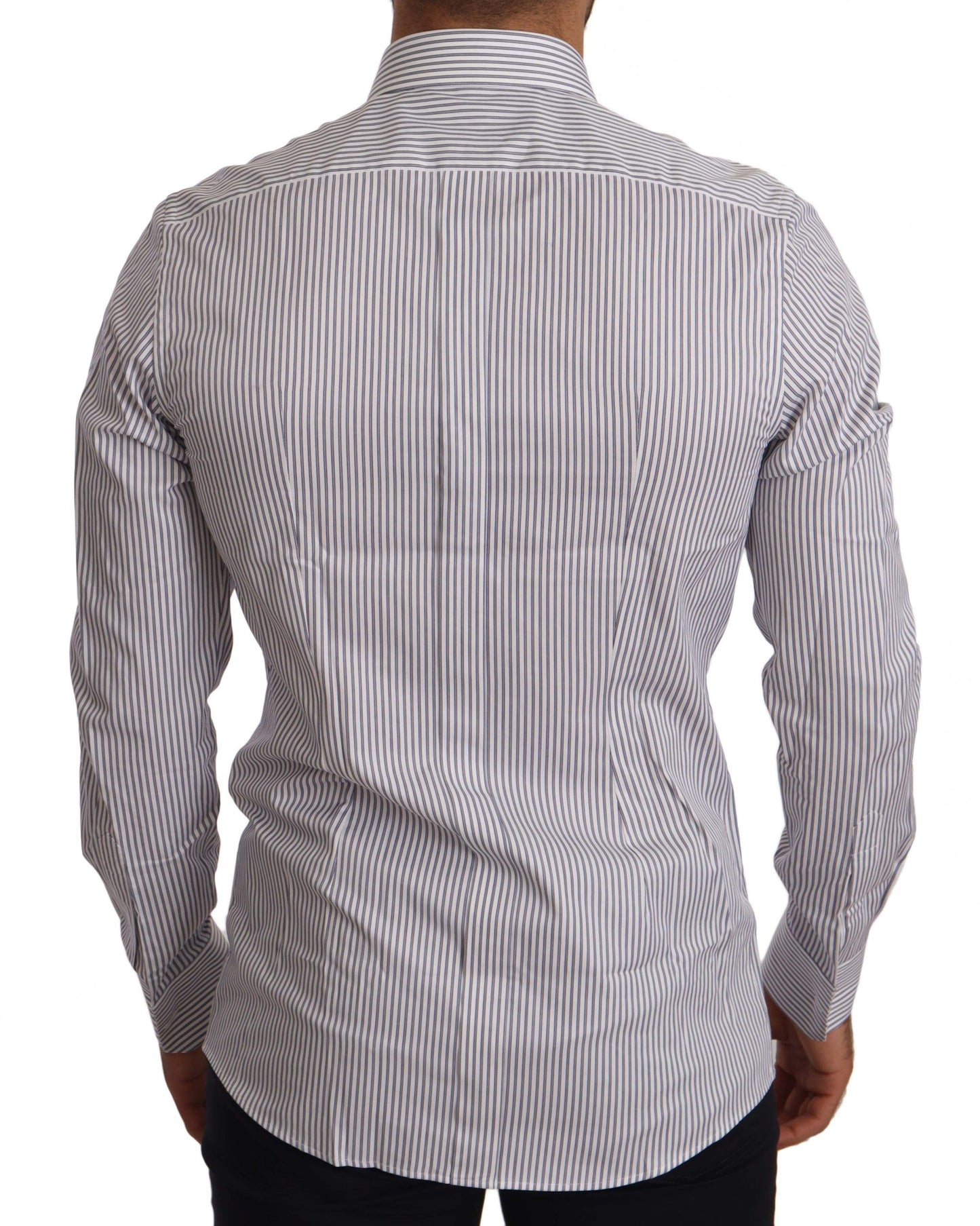 Elegant Slim Fit Striped Cotton Shirt