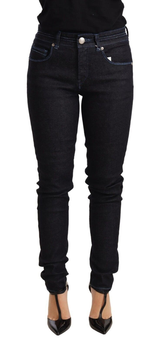 Sleek Low Waist Skinny Denim