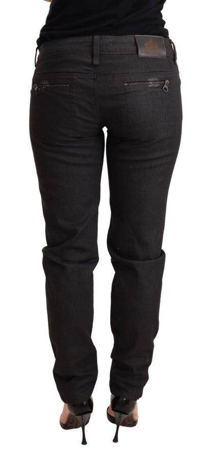 Chic Black Low Waist Skinny Jeans