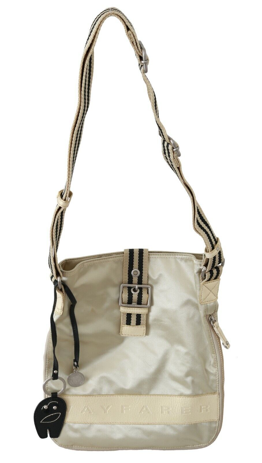 Chic Beige Fabric Handbag