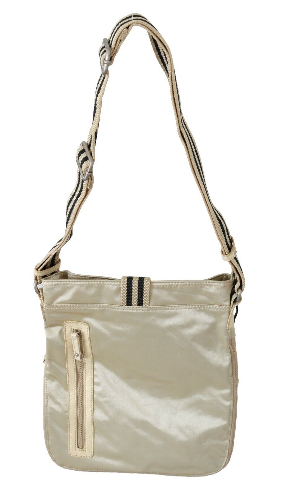 Chic Beige Fabric Handbag