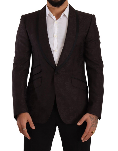 Sicilian Elegance Single-Breasted Blazer