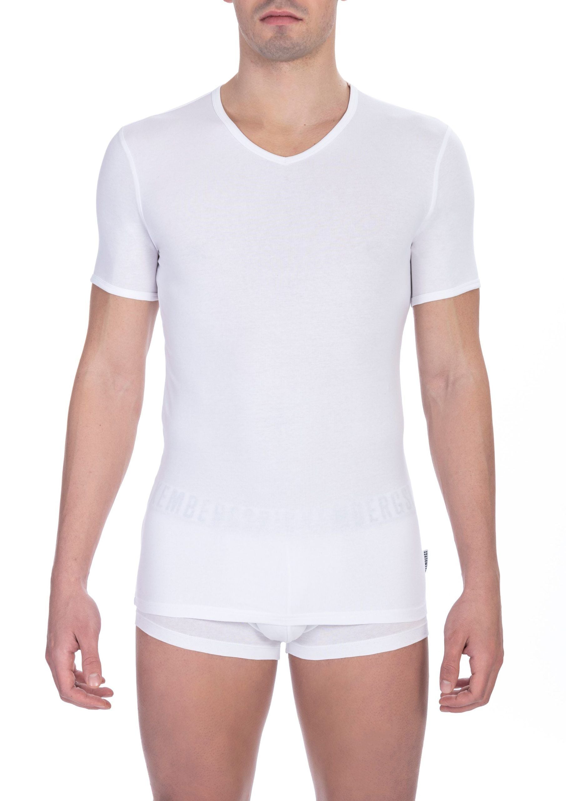 White Cotton Men's T-Shirt