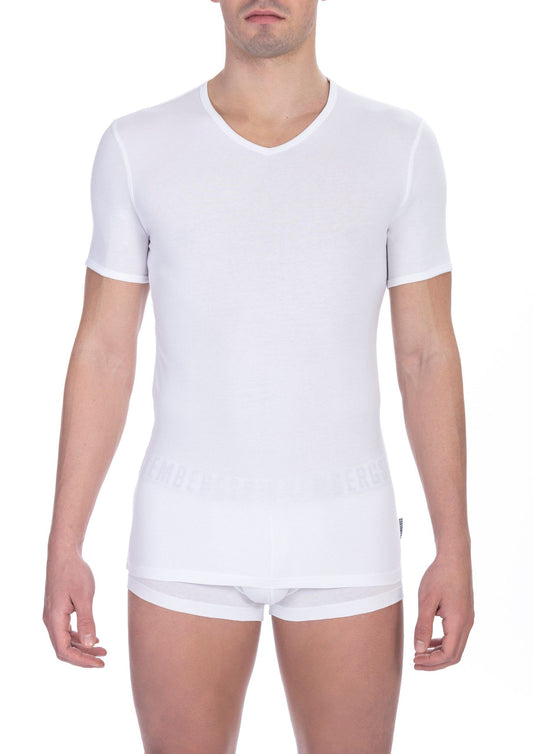 White Cotton Men's T-Shirt