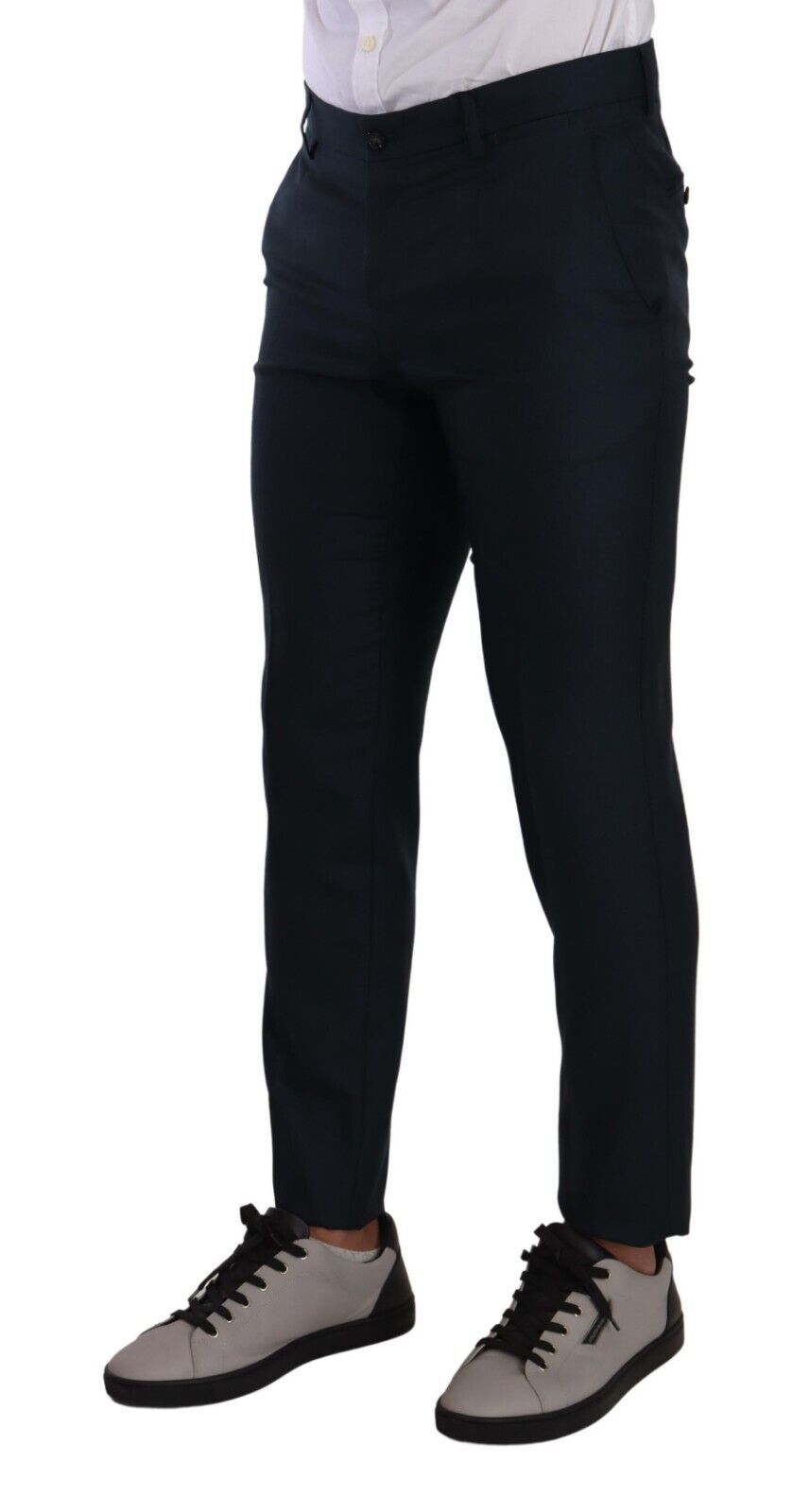 Elegant Slim Fit Cashmere-Silk Dress Pants