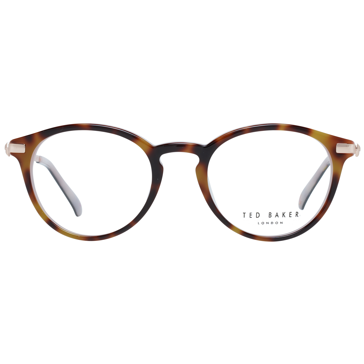 Chic Brown Round Full-Rim Fashion Frames