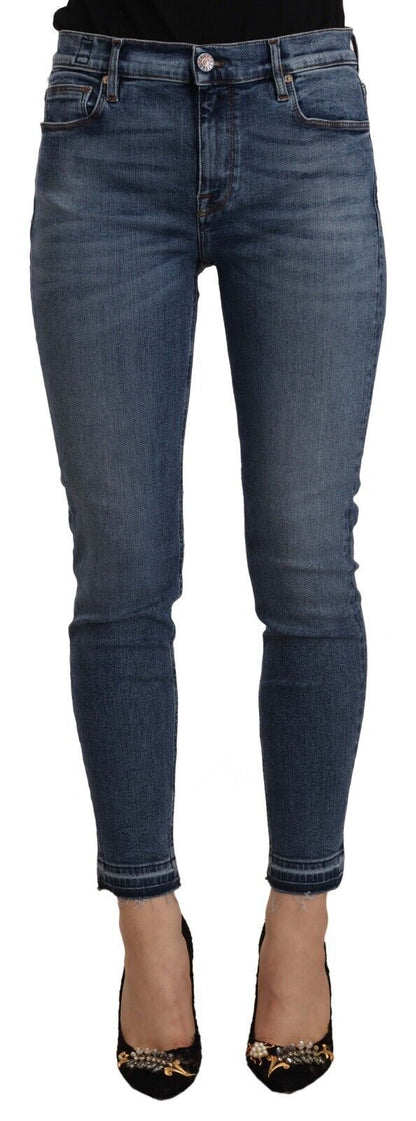 Chic Slim Fit Blue Washed Jeans