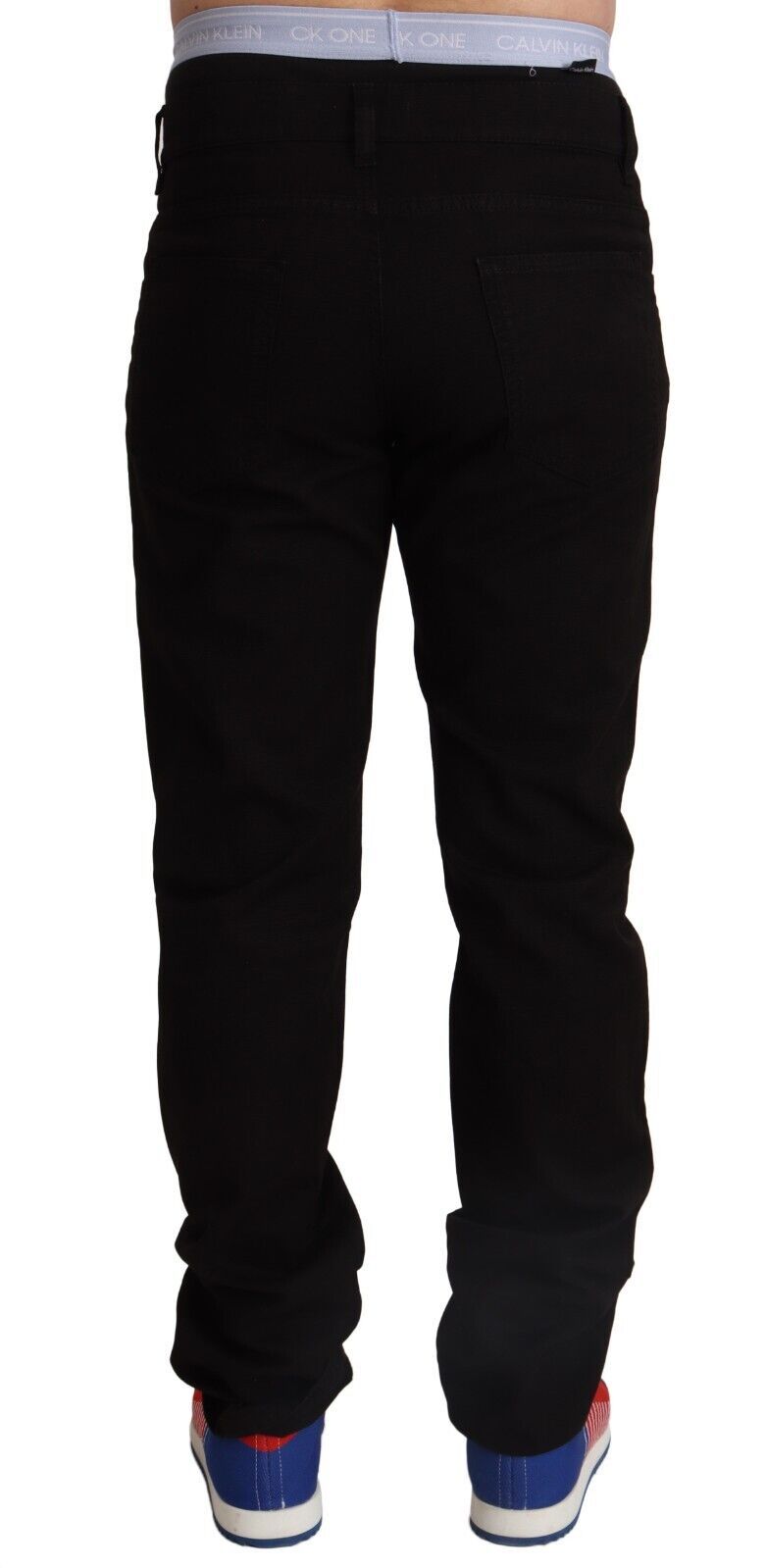 Elegant Skinny Black Cotton Pants