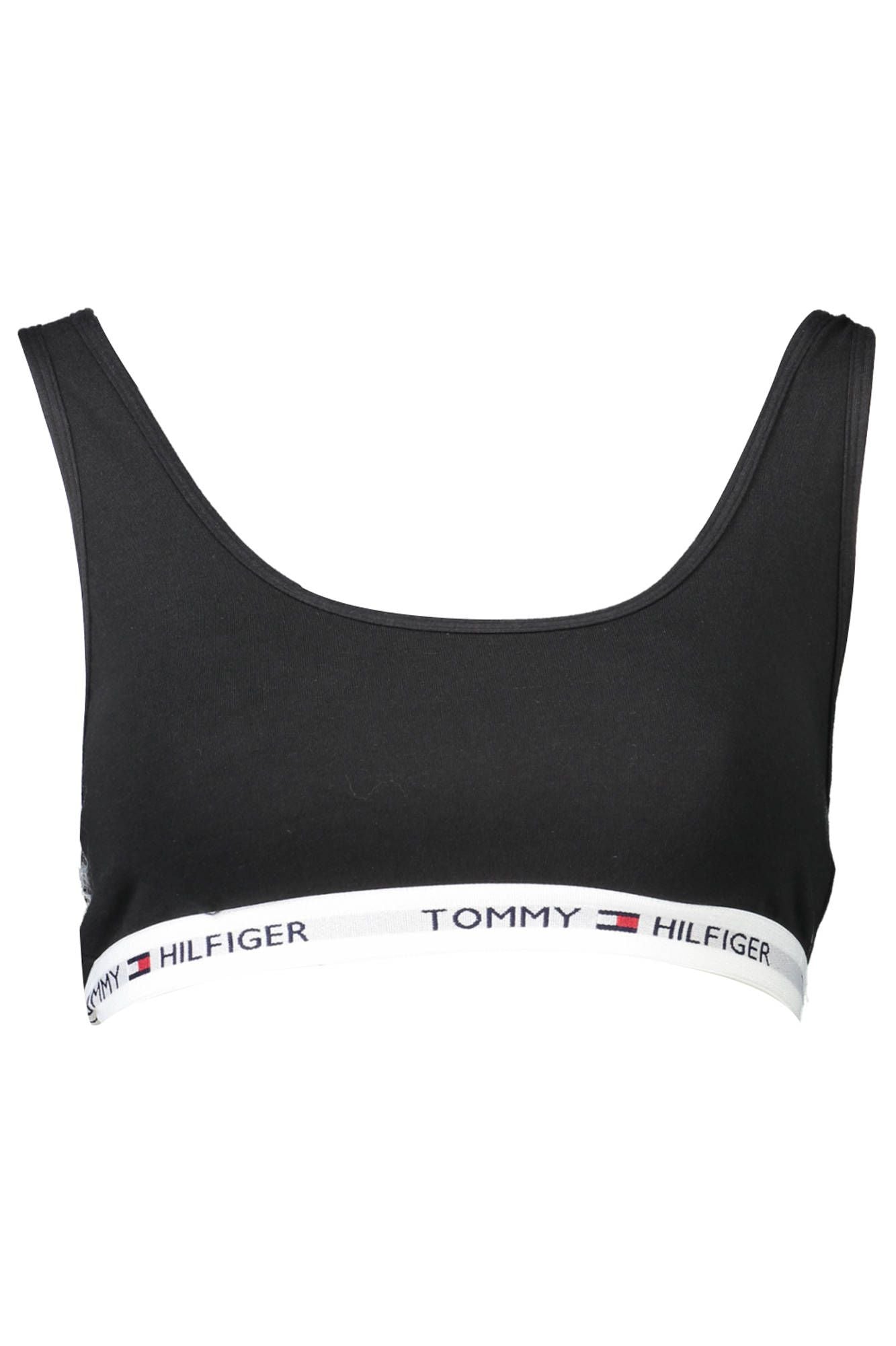 Black Cotton Women Sports Bra