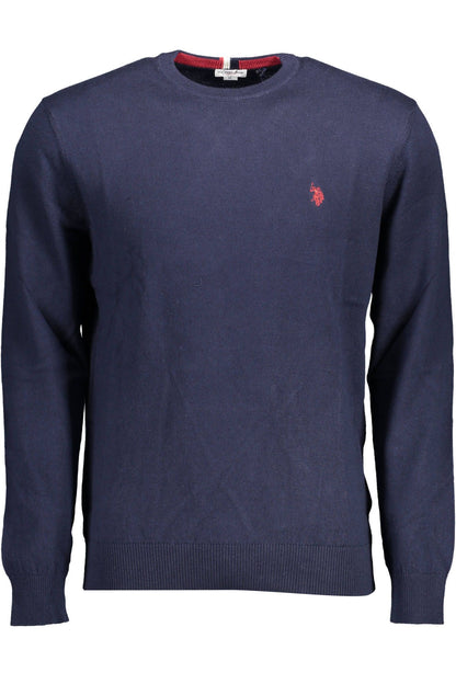 Sophisticated Blue Cotton Cashmere Sweater