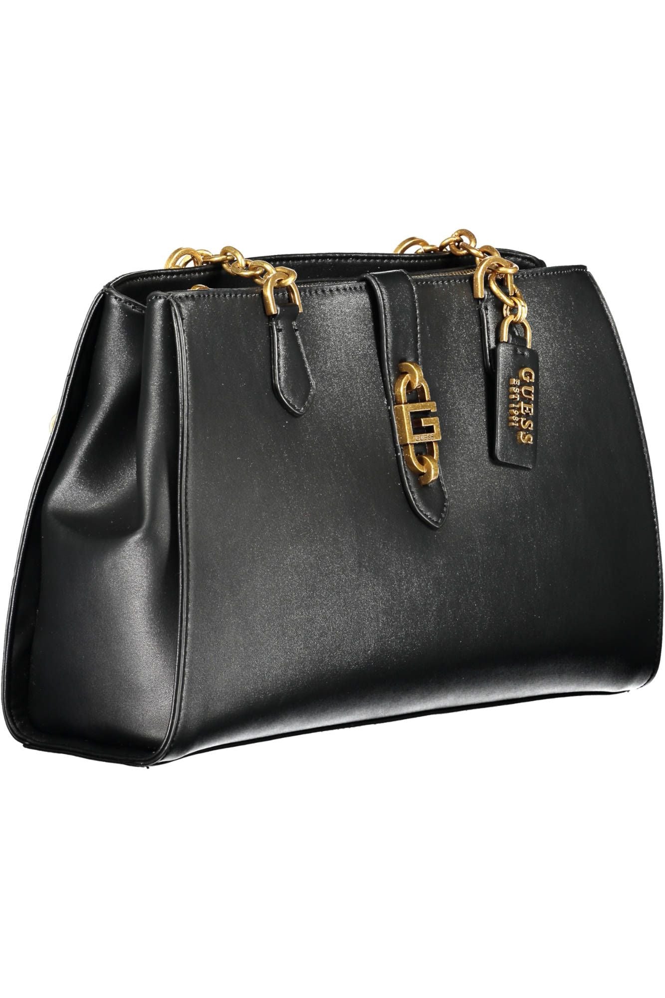 Black Polyethylene Women Handbag