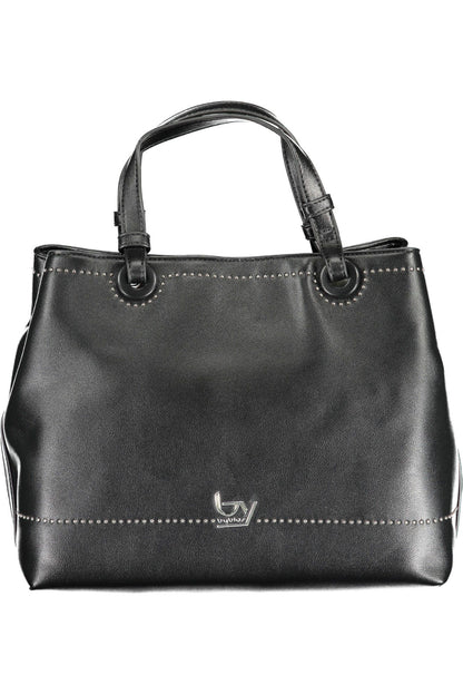 Black Polyethylene Women Handbag