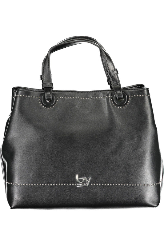 Elegant Black Two-Compartment Handbag