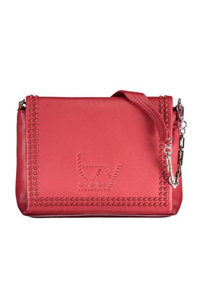 Elegant Red Chain-Strap Shoulder Bag