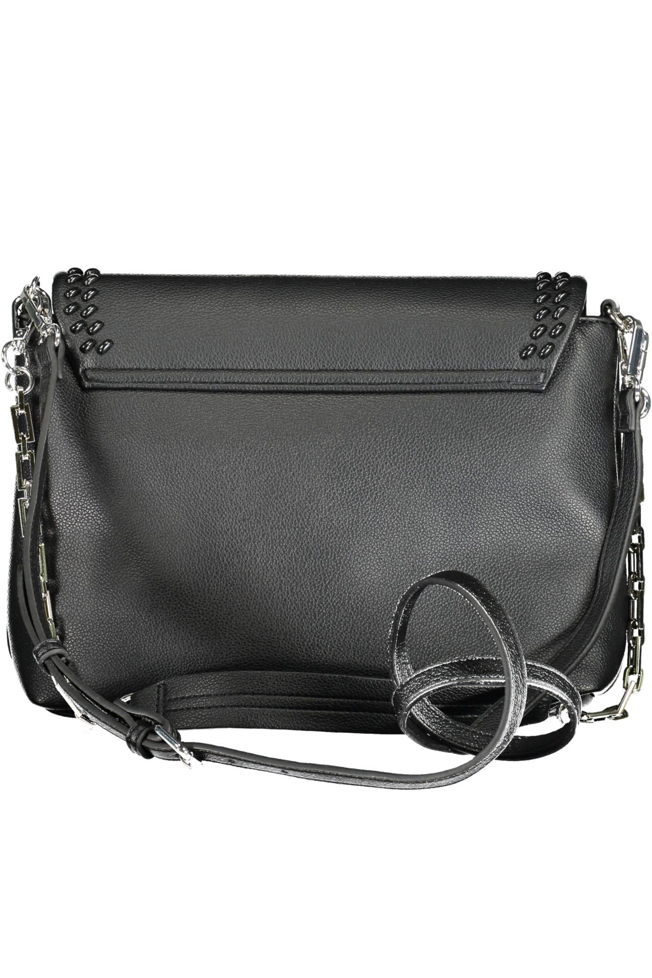 Elegant Chain-Handle Black Shoulder Bag