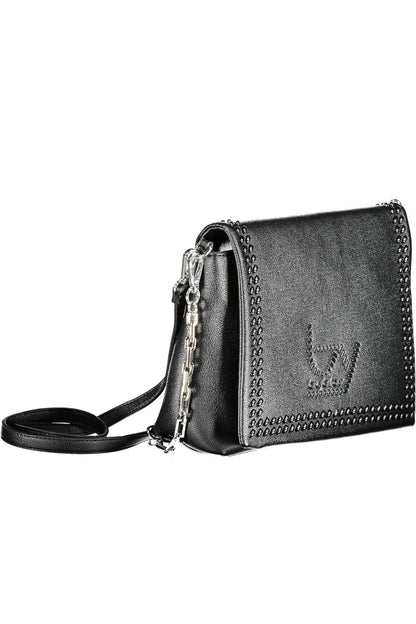 Elegant Chain-Handle Black Shoulder Bag