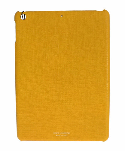Dolce & Gabbana Chic Yellow Leather Tablet Case
