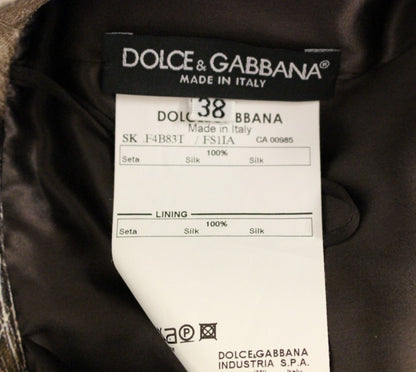 Dolce & Gabbana Elegant Floral Silk Full Skirt