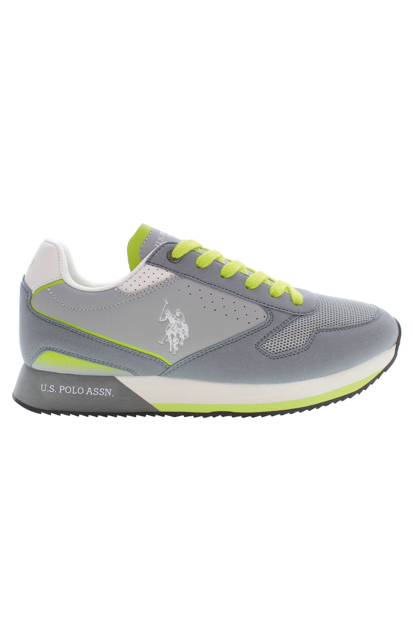 Gray Polyester Men Sneaker