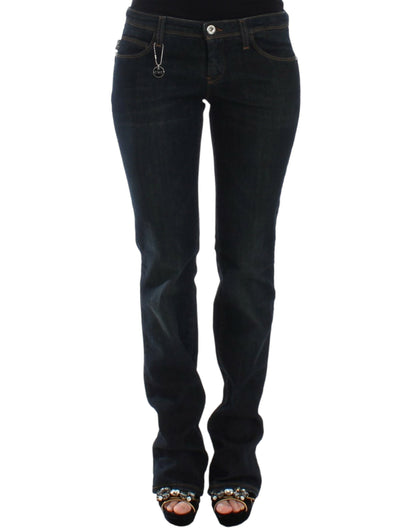 Costume National Chic Blue Slim Fit Denim Delight