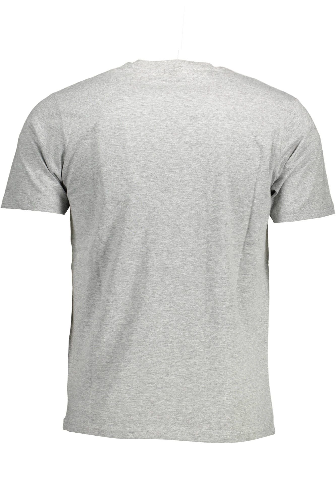 Gray Cotton Men T-Shirt