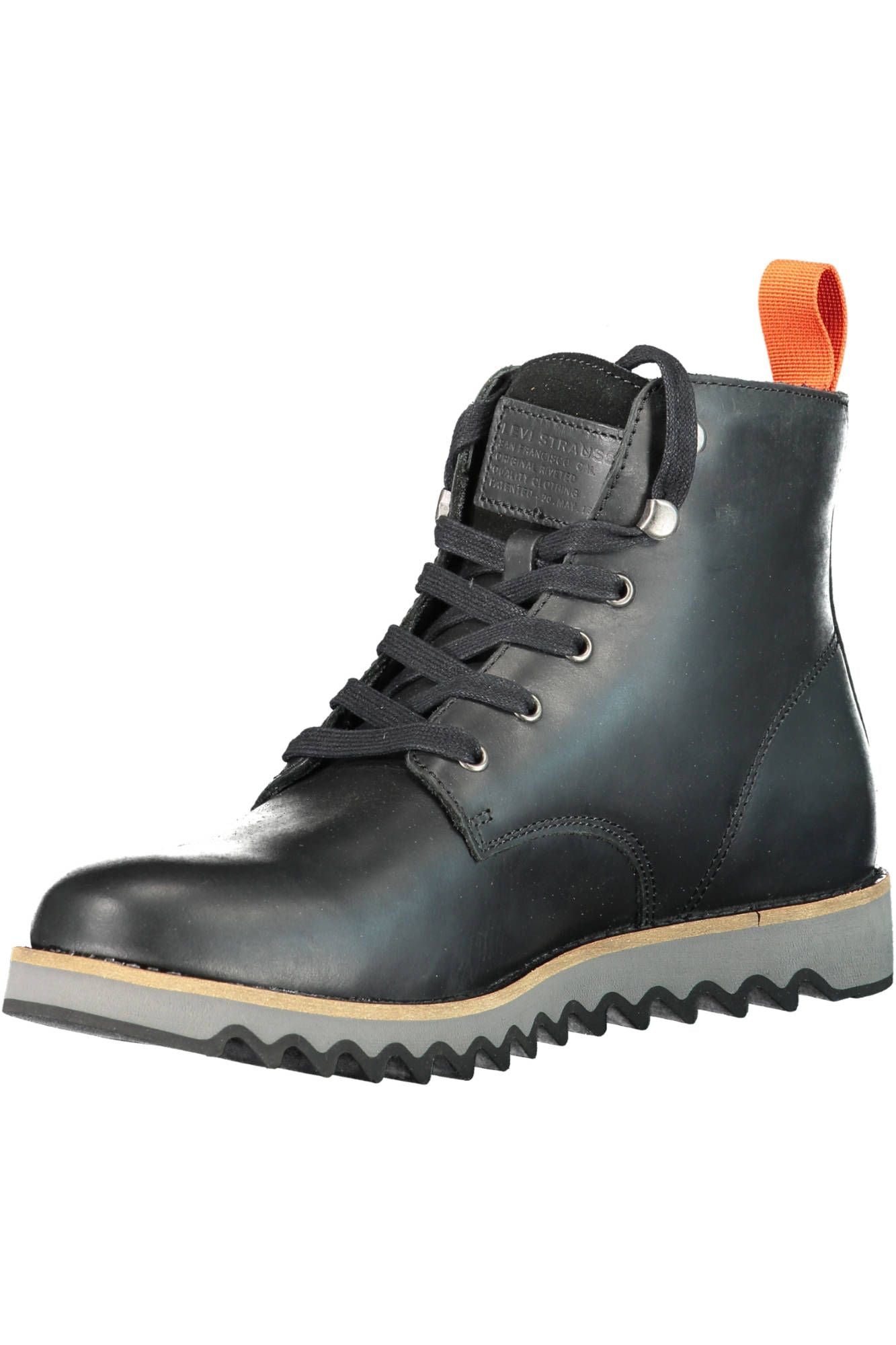 Black Leather Men Boot