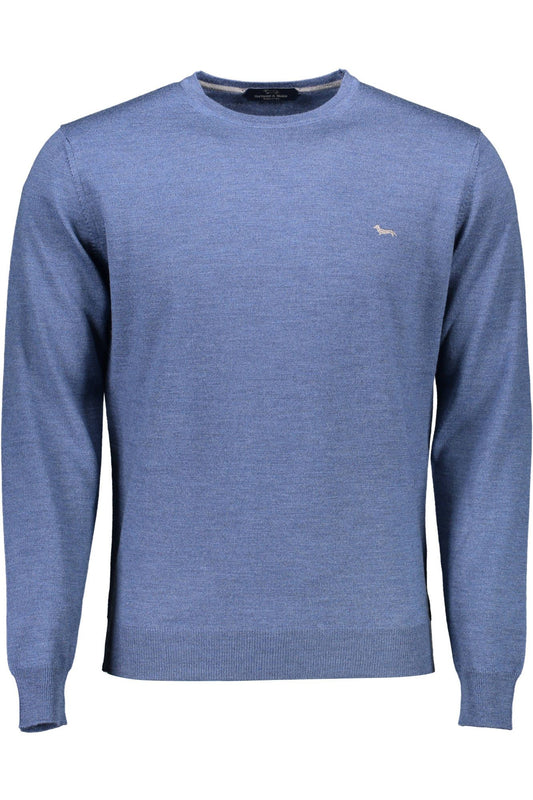 Blue Wool Men Sweater