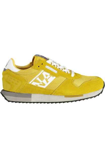 Yellow Leather Men Sneaker