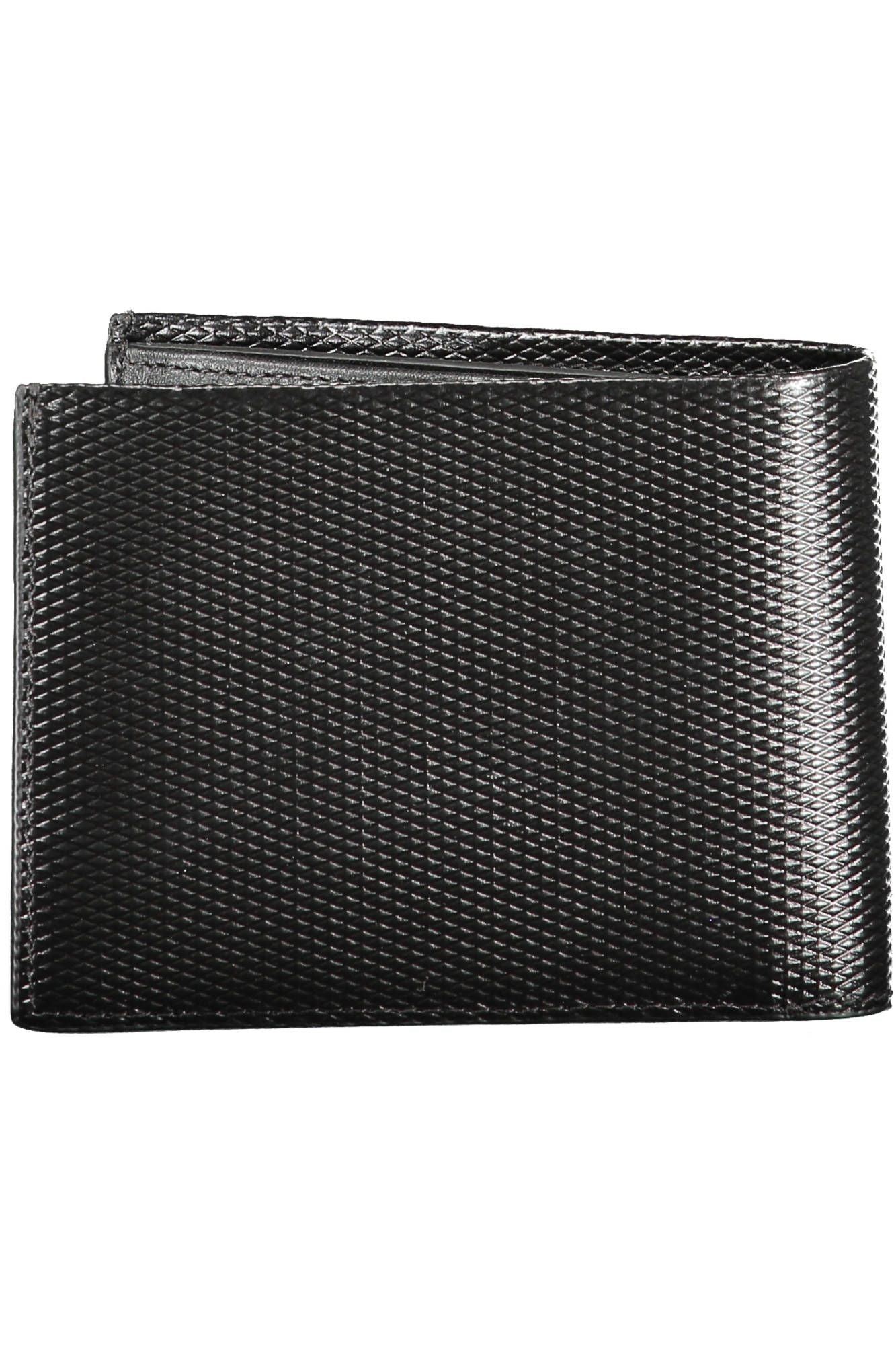 Sleek Black Leather Wallet with RFID Lock