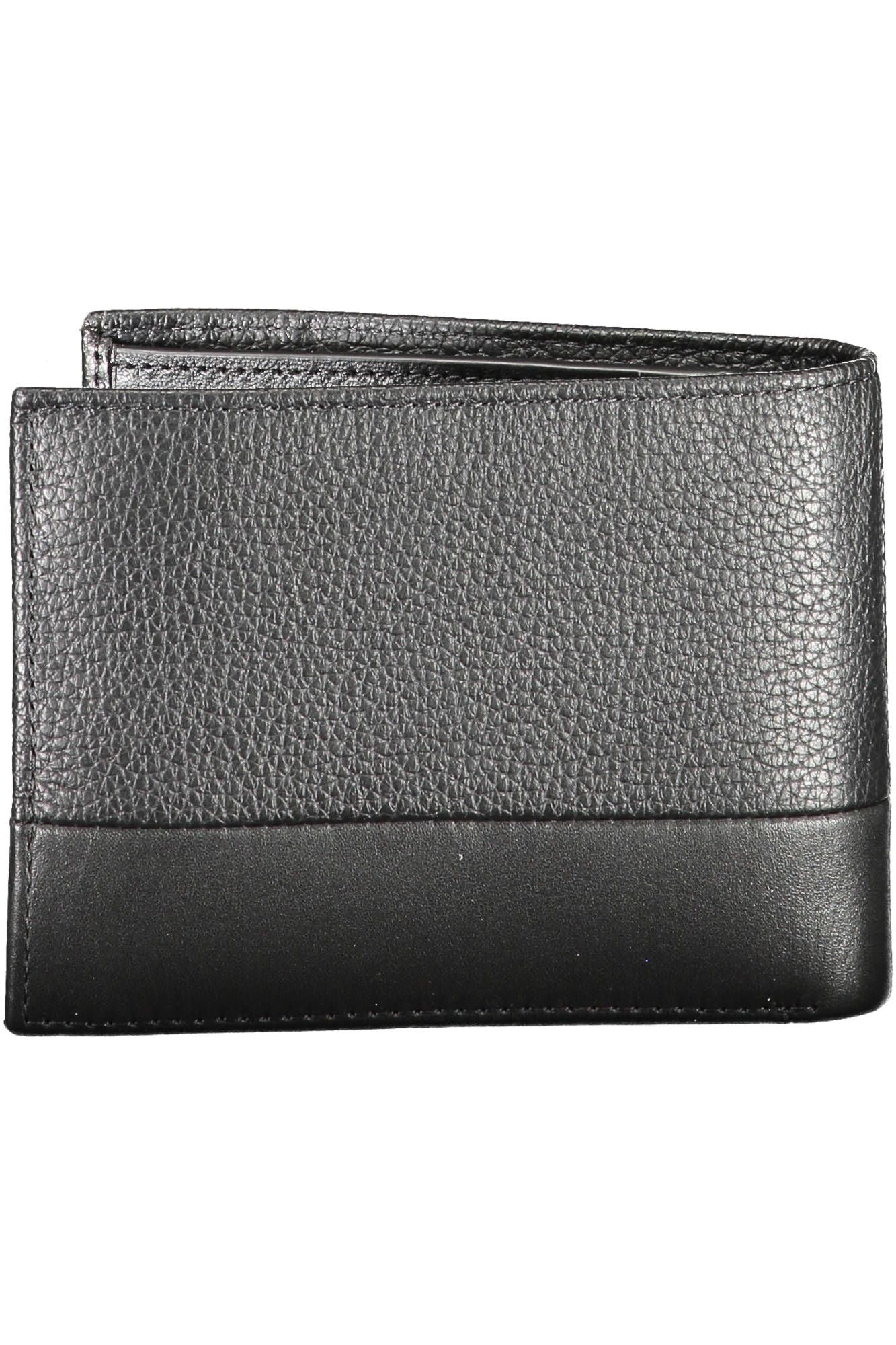 Sleek Black Leather Wallet with RFID Block