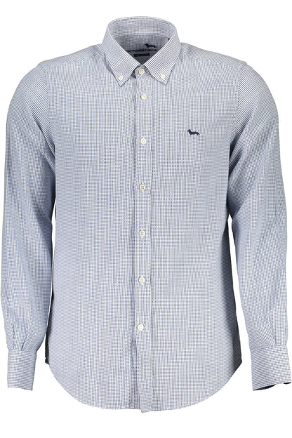 Light Blue Cotton Men Shirt