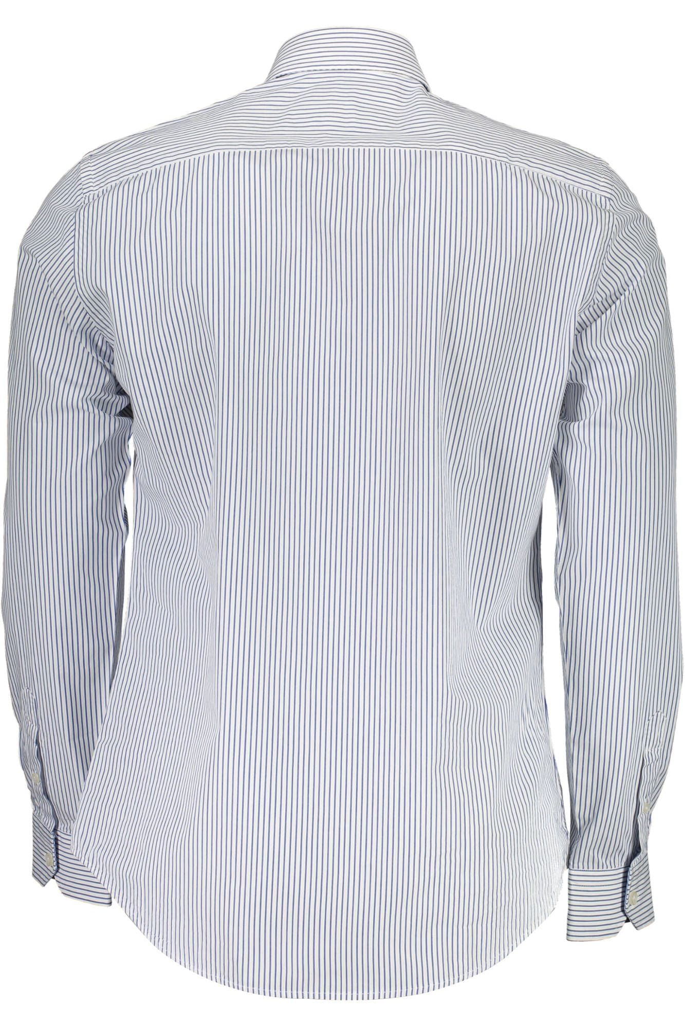 Elegant White Narrow Fit Long Sleeve Shirt