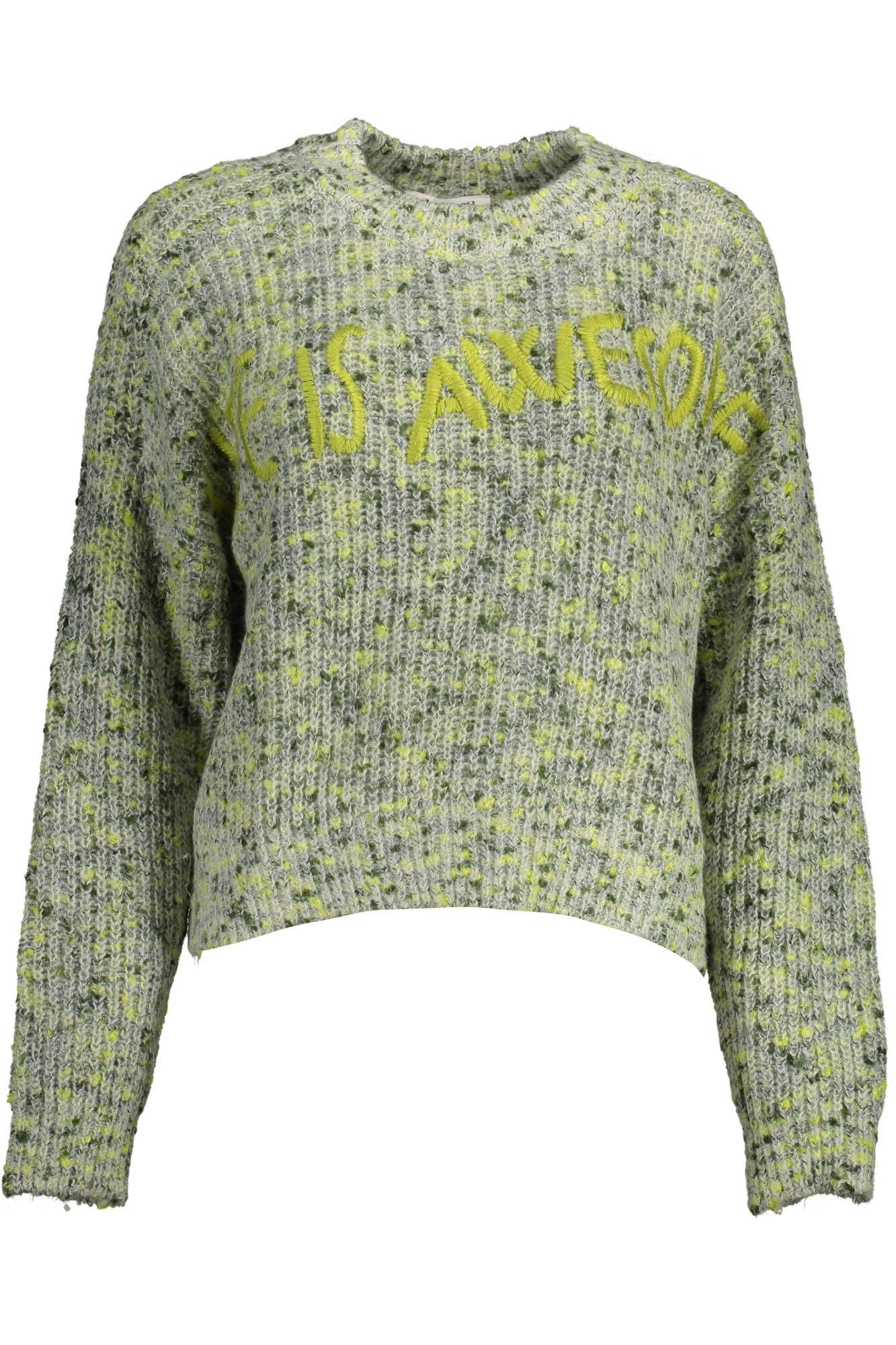 Green Acrylic Women Sweater