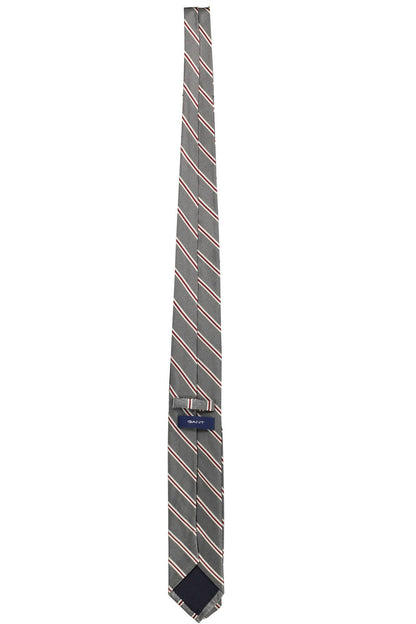 Gray Silk Men Tie