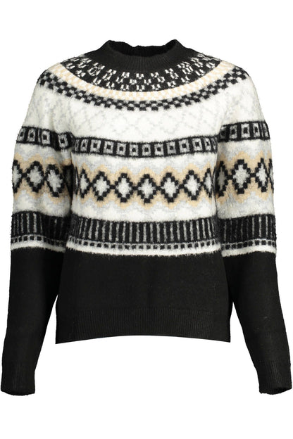 Black Polyester Women Sweater