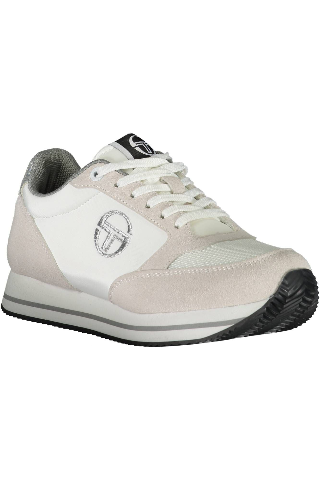 White Polyester Women Sneaker