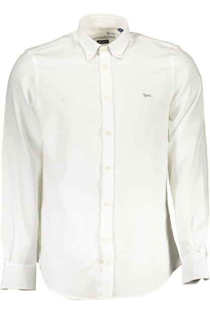 White Cotton Men Shirt