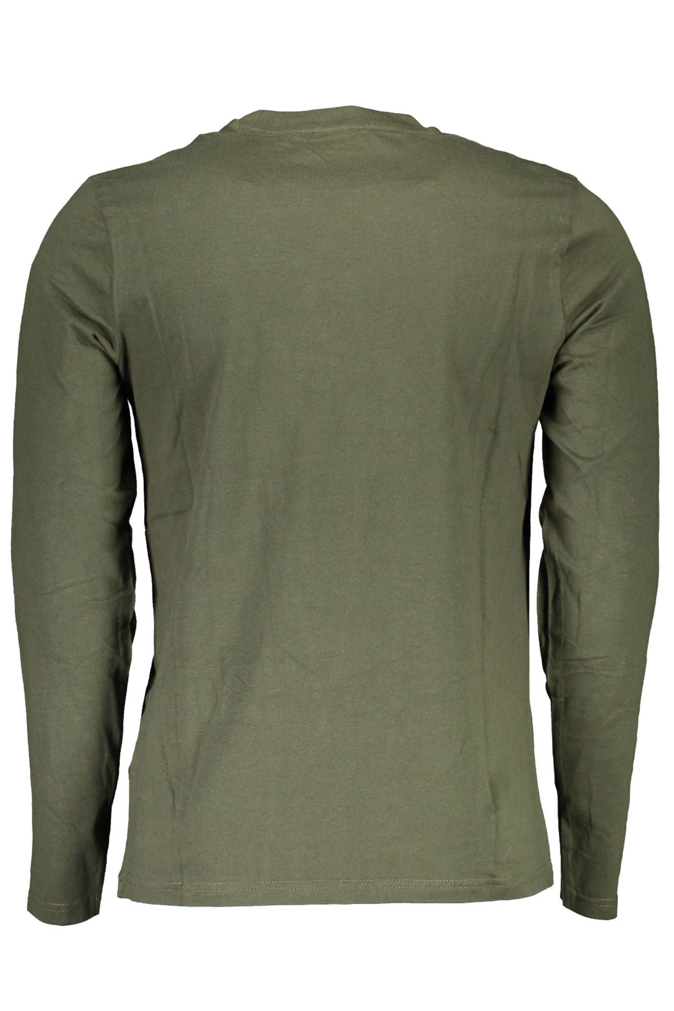 Green Cotton Men T-Shirt