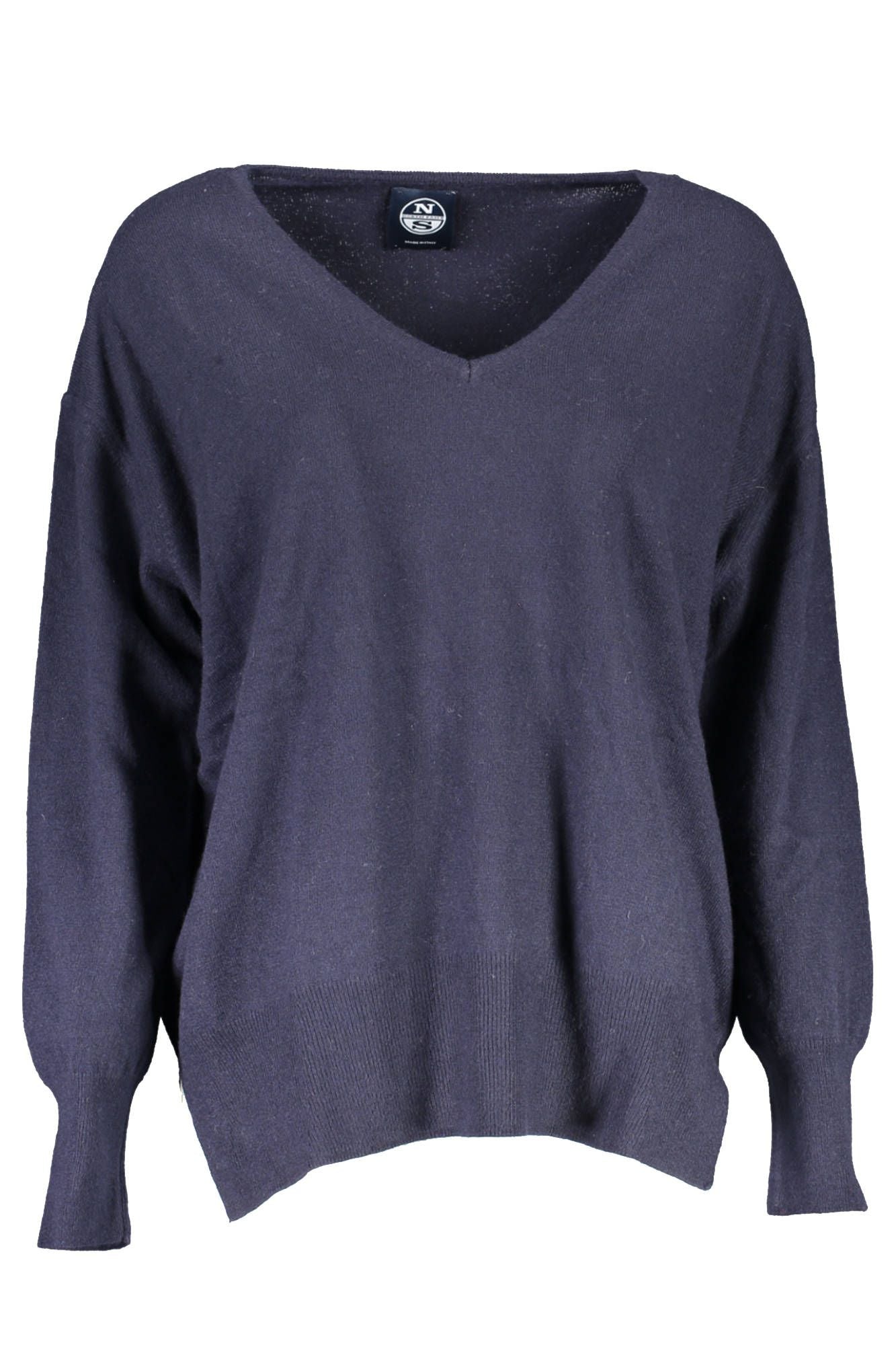 Eco-Conscious V-Neck Wool Blend Sweater