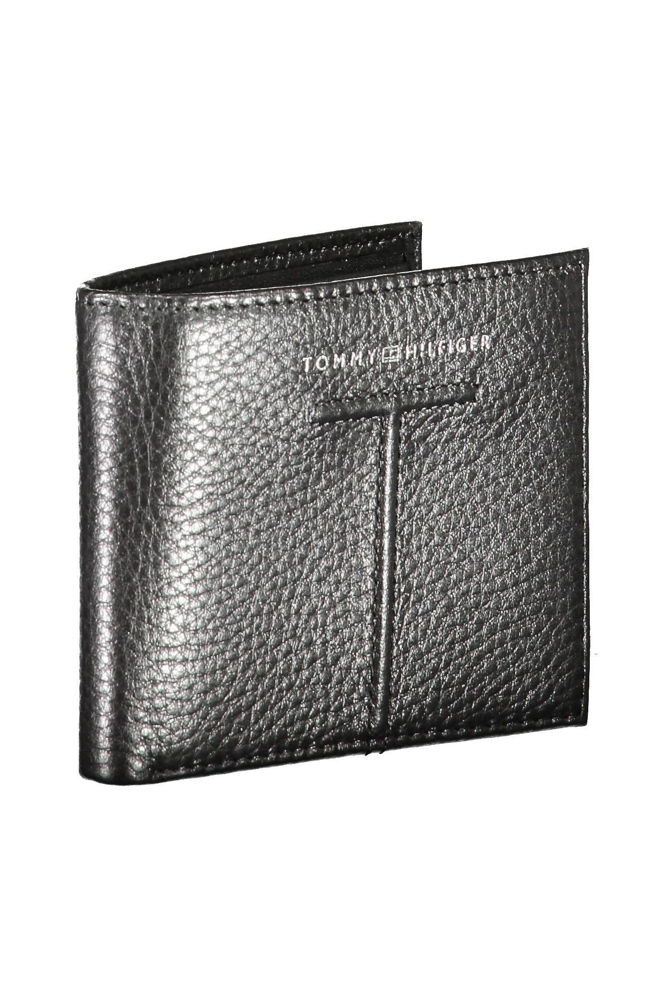 Elegant Black Leather Bifold Wallet