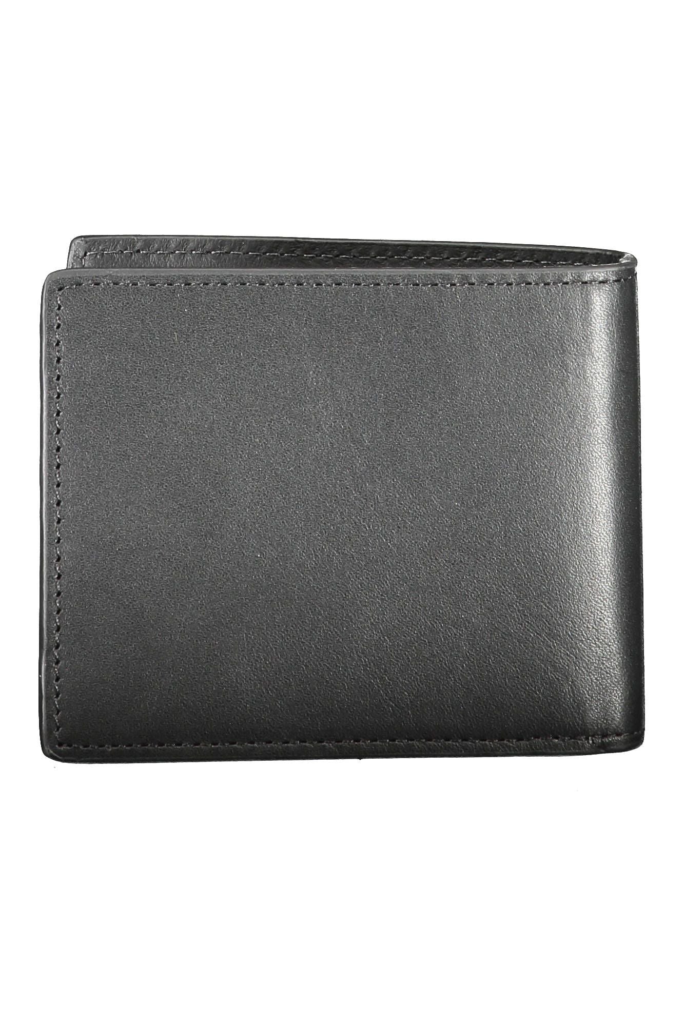 Elegant Black Leather Bi-Fold Wallet